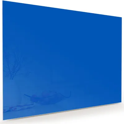 Produktbild von Glasbild 120x90cm in XXL für Wohnzimmer, Schlafzimmer Motiv Blauer Hintergrund I