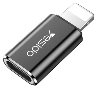 Obrázek produktu pro Yesido USB-C na Lightning OTG adaptér - černý