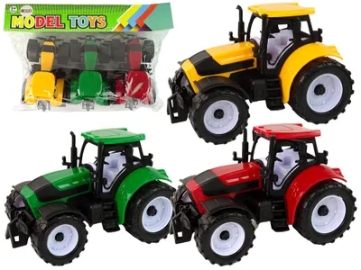 Immagine prodotto di Set di trattori agricoli 3 pezzi colorati