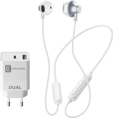 Obrázek produktu pro Cellularline 8018080432316, Bezdrátový, Hovory/hudba, 140 g, Sluchátka s mikrofonem, Bílá