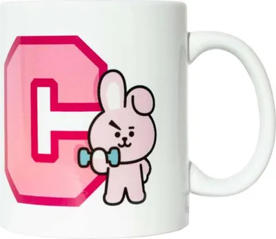 Zdjęcie produktu dla kubek BT21 Cooky junior 300 ml ceramiczny biały/różowy