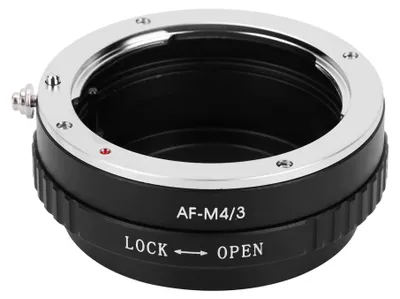 Produktbild von Manueller Objektivadapterring aus Metall für Minolta AF-Objektive, passend für Kameras mit M4/3-Anschluss