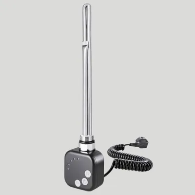 Obrázek produktu pro VARIO TERM HEC1.0.B Elektrický koupelnový radiátor, 400 W, 50 Hz, černý, moderní design, účinné vytápění