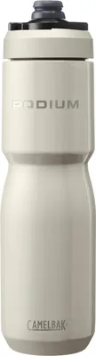 A studio shot of a Camelbak Podium water bottle.