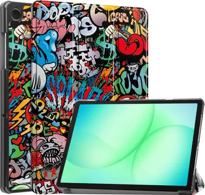 Produktbild von 3folt Wake UP Hülle für Samsung Galaxy Tab A11+ Plus / A9+ Plus Cover Graffiti