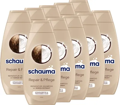 Produktbild von SCHAUMA Shampoo Repair & Pflege, 10x 400ml
