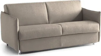 Immagine prodotto di Follina - Divano Letto 2 Posti, 160x95 cm Grigio Tortora, Sfoderabile  Italy