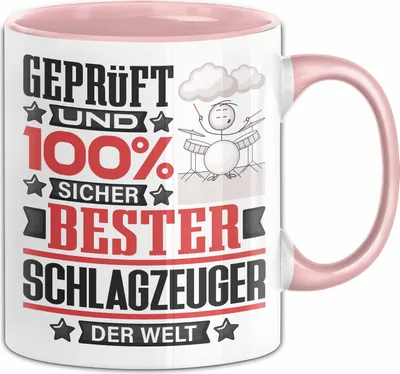 Produktbild von Schlagzeuger Geschenk Lustiger Spruch für Schlagzeuger Geschenkidee Bester Schlagzeuger Der Welt (Rosa)