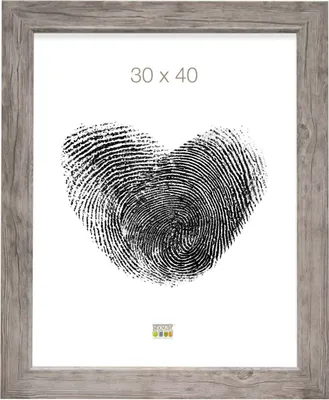 Produktbild von Deknudt Holzrahmen für Fotos, Modell S48SH, 13x18 cm, grau-beige