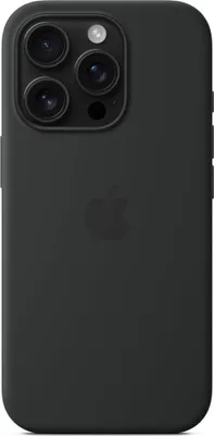 Produktbild von Apple iPhone 16 Pro Hülle - Silikon - Soft Case, Backcover - Schwarz