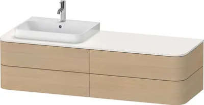 Produktbild von DURAVIT HP4973L71710010 WTU HappyD2+ wandh.,408x1600x550mm