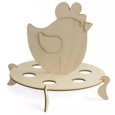 Produktbild von Eierständer aus Holz Huhn