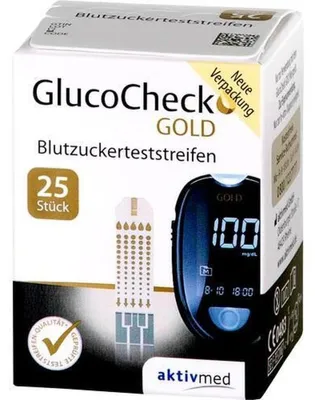 Produktbild von GLUCOCHECK GOLD Blutzuckerteststreifen