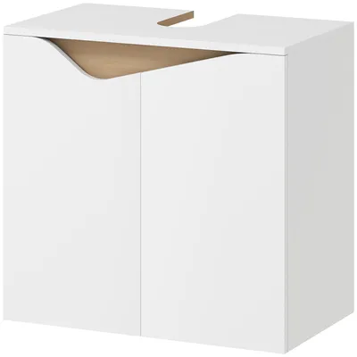 Produktbild von Unterschrank mit 2 Soft-Close-Tš¹ren fš¹r Waschbecken ohne S?ule, 60 x 35 x 57,9 cm, Wei?