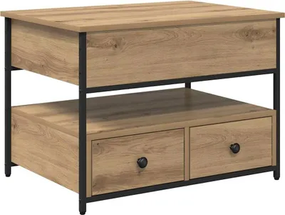 Zdjęcie produktu dla vidaXL Stolik kawowy Artisan dąb 70 x 50 x 54,5 cm materiał drewnopochodny
