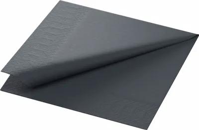 Zdjęcie produktu dla Duni Servietten schwarz 33x33cm 250 Stück