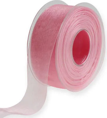 Produktbild von Rosa Organzaband 40mm x 50m Geschenk Dekoband Hochzeit Basteln