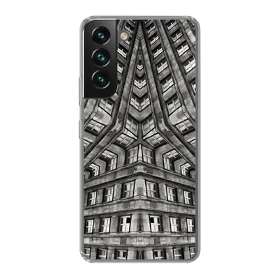 Produktbild von MuchoWow® Handyhülle Schutzhülle Hülle für Samsung Galaxy S22 Plus Kunst - Schwarz - Weiß - Psychedelisch Silikon Softcase Handy Hülle - Schutzabdeckung