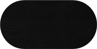 Produktbild von vidaXL Tischplatte Dunkelbraun 80x40x4 cm Massivholz Eiche Oval