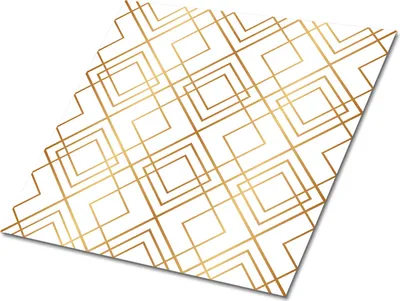 Produktbild von Selbstklebende Platten 30x30 cm Wandpaneele 9 Stück im Set Wanddeko - Goldene Linien