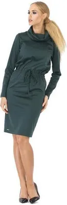 Immagine prodotto di Abito elegante con collo a scialle; verde scuro M/38