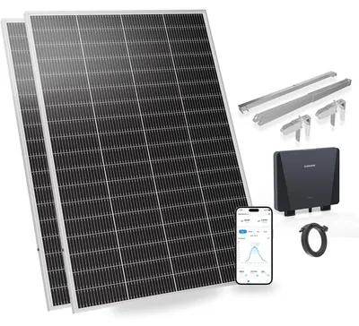 Produktbild von SUNSHARE Ray Lite 400 W Mini-Balkonkraftwerk Set mit Solar Panel & Halterung