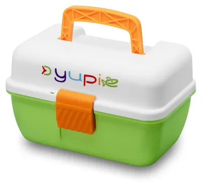 Image de DELPHIN YUPIE Case, boîte pour appâts artificiels, 23,5x15,5x15cm, vert-multicolore, 101005752