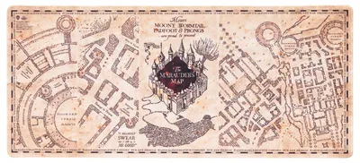 Obrázek produktu pro Podložka pod myš Harry Potter XL – Mapa bludného chodce, 80 x 35 cm