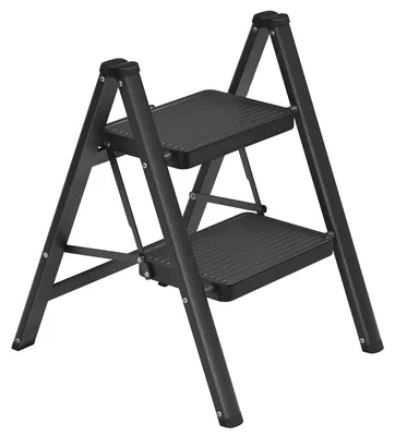 Produktbild von SONGMICS Trittleiter, 2 Stufen, klappbar, bis 150 kg belastbar, aus Stahl