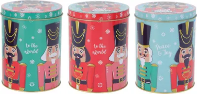 Obrázek produktu pro Excellent Houseware | Vánoční plech - vánoční plech na sušenky - 10 x 10 x 14 cm - sada 3 kusů - barevný - ocel - různé vzory