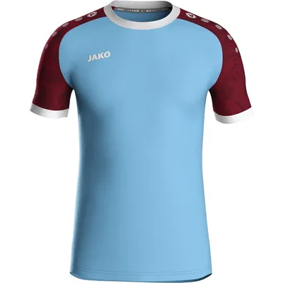 Produktbild von JAKO Unisex Trikot Iconic KA, Farbe:lightblue/weinrot, Größe:M