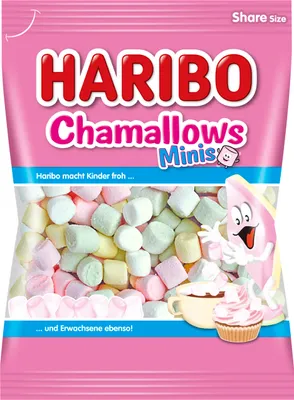 Obrázok produktu pre Haribo Chamallows Minis kúsky s penovým cukrom a vanilkovou príchuťou 200g