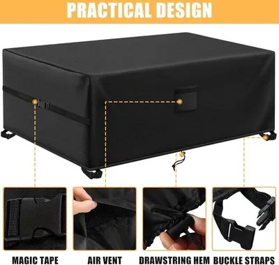 Productafbeelding van Famanu beschermhoes voor tuinmeubels - 125x125x74 cm, waterdicht, UV-bestendig