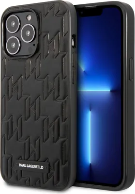 Produktbild von Fall Karl Lagerfeld Monogramm Plaque Na Iphone 13 Pro / Iphone 13 - Czarne