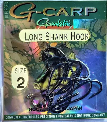 Produktbild von Gamakatsu G-Carp Long Shank Haken Größe 2