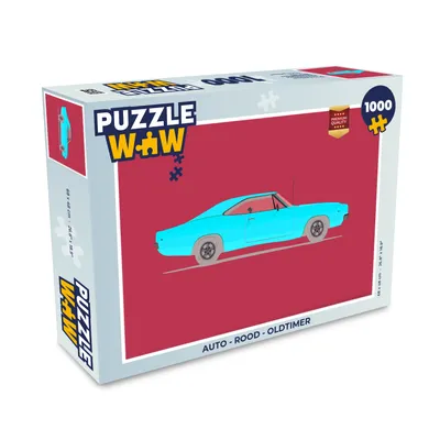 Obrázek produktu pro MuchoWow MuchoWow® Puzzle 1000 ks Auto - Červené - Oldtimer