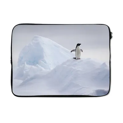 Produktbild von MuchoWow® Laptop Hülle 13 Zoll Pinguin - Eis - Winter Laptoptasche - Laptophülle - Sleeve - Rundumschutz