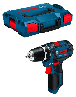 Imagen del producto de Atornillador-taladro inalámbrico profesional Bosch GSR 12V-15, solo, en caja L-Boxx (060186810D)