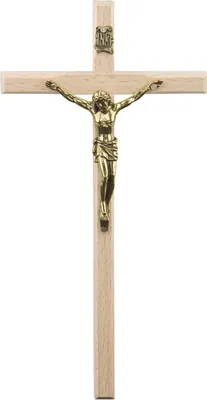 Immagine prodotto di Croce pendente in legno leggero da 19,5 cm