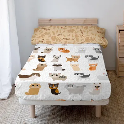 Zdjęcie produktu dla Zestaw pościeli "Kotki", 2 sztuki, 180x270 cm (do łóżka 105 cm)