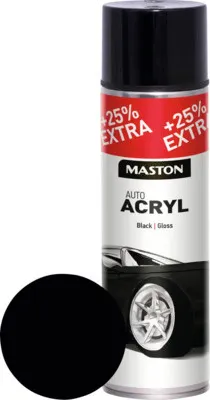 Produktbild von Sprühlack Maston AutoACRYL Metallschutz glatt schwarz 500 ml