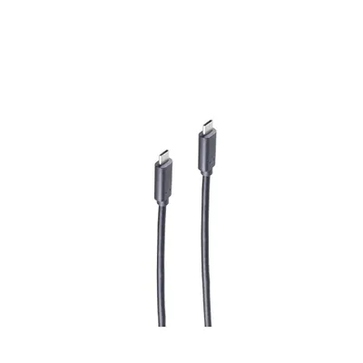 Produktbild von shiverpeaks BS77140-1.5, 1,5 m, USB C, USB C, USB 3.2 Gen 2 (3.1 Gen 2), 100 Gbit/s, Schwarz