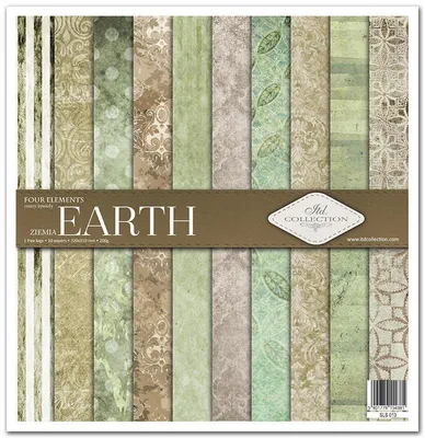 Produktbild von Scrapbooking-Papier Set 30×30 cm – SLS-013 Four Elements: Earth – ITD Collection