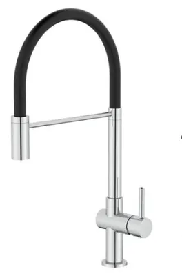 Imagen del producto de Grifo de cocina con caño flexible cromado, modelo Gastro CR-4400-GT, marca Aquanello