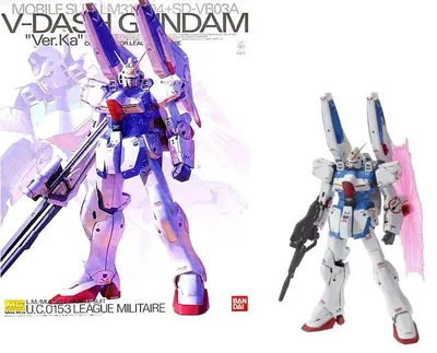 Produktbild von Bandai Modellbausatz – Gundam – MG 1/100 V Dash Gundam Ver. Ka – Modellbausatz