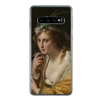 Produktbild von MuchoWow® Handyhülle Schutzhülle Hülle für Samsung Galaxy S10 Eine Hirtin - Gemälde von Paulus Moreelse Silikon Softcase Handy Hülle - Handytasche