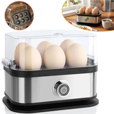 Produktbild von Eierkocher 6 Eier, Wählbarer Härtegrad, Aus Rostfreiem Edelstahl, Spülmaschinenfest
