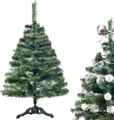 Produktbild von Creative Home Künstlicher Weihnachtsbaum | 120 cm | Tannenbaum Weihnachtsdeko | Tiefgrüne dichte Zweige Stabiler Ständer | Innen & Außen