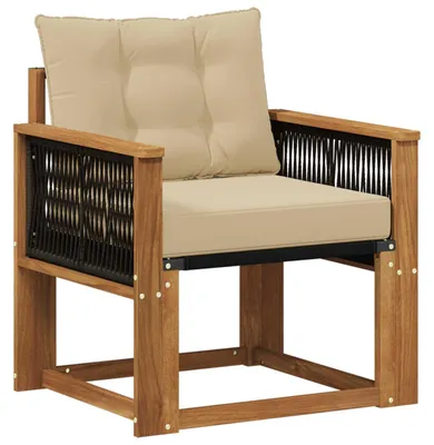 Produktbild von vidaXL Outdoor Mittelsofa Massivholz Akazie Natur