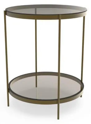 Produktbild von Beistelltisch Glass stilvolle neu  modern Grau Couchtisch neu
